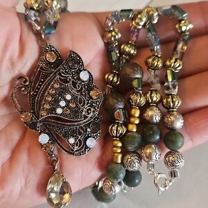 The Queen Butterfly's-Night Out Crystal Ball Artisan Made By Myself 1 of A Kind